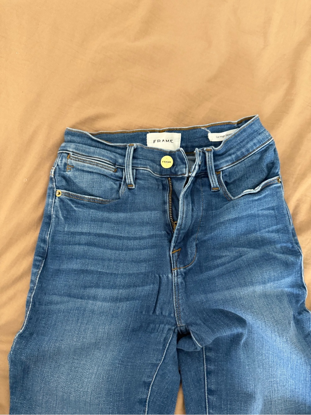 Frame Denim High-Rise Medium Blue Women's Jeans
